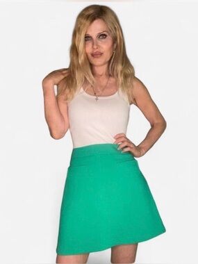 GEMO Women's Retro Green Mini Skirt